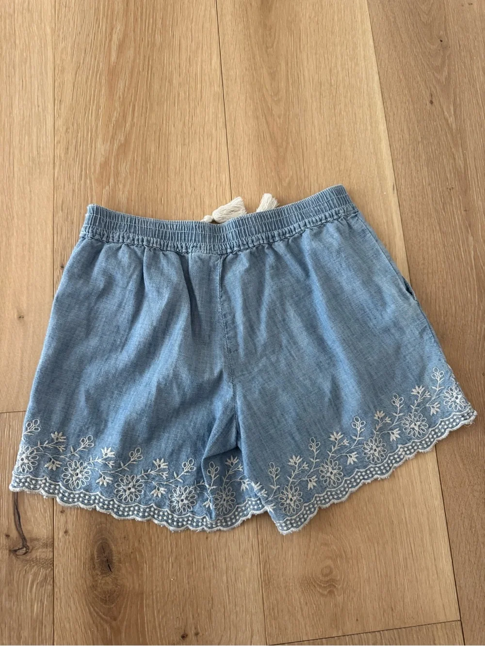 Gap Kids Chambray Eyelet Shorts